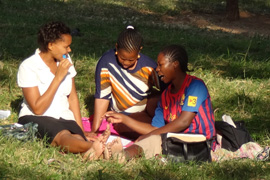 Studenten in Mwansa