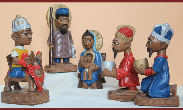 nigerianische Weihnachtskrippe